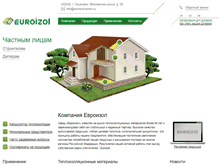 Tablet Screenshot of euroizol-termo.ru